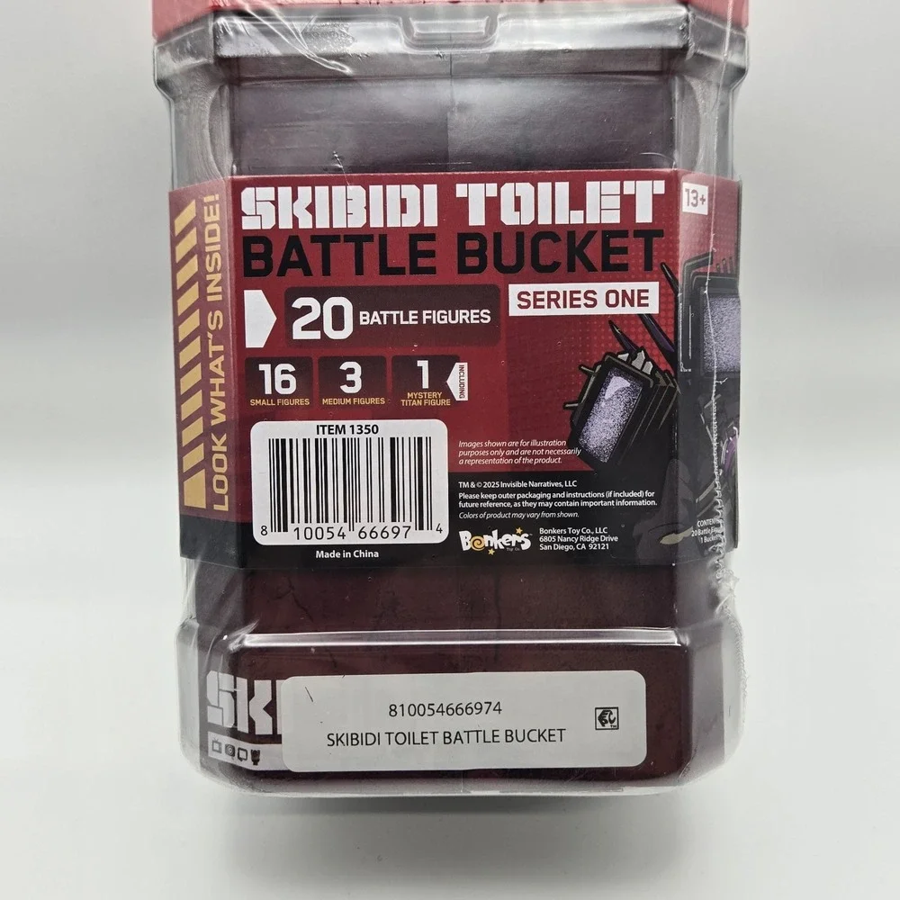 Skibidi Toilet Battle Bucket Series One 20 Battle Figures Bonkers New Sealed